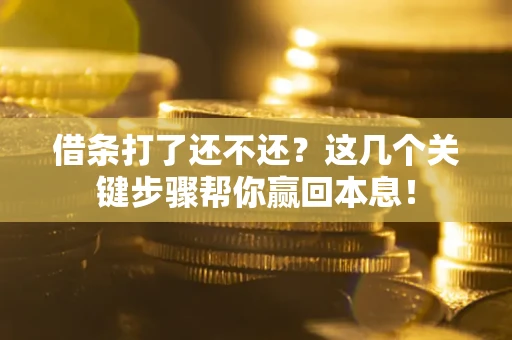 北京借条打了还不还？这几个关键步骤帮你赢回本息！