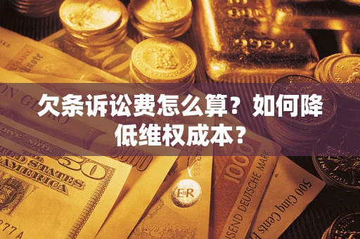 北京欠条诉讼费怎么算？如何降低维权成本？